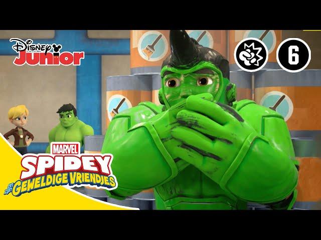 ‍‍Hulk Ziet Dubbel | Spidey | Disney Junior BE