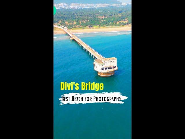 Divi's Bridge Drone View | Nice beach to spend time and Photography | #shorts