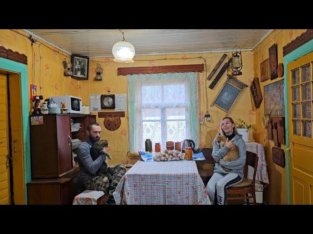 ЗИМУЕМ В СТАРОМ ДЕРЕВЕНСКОМ ДОМЕ! Сельская жизнь возле леса!