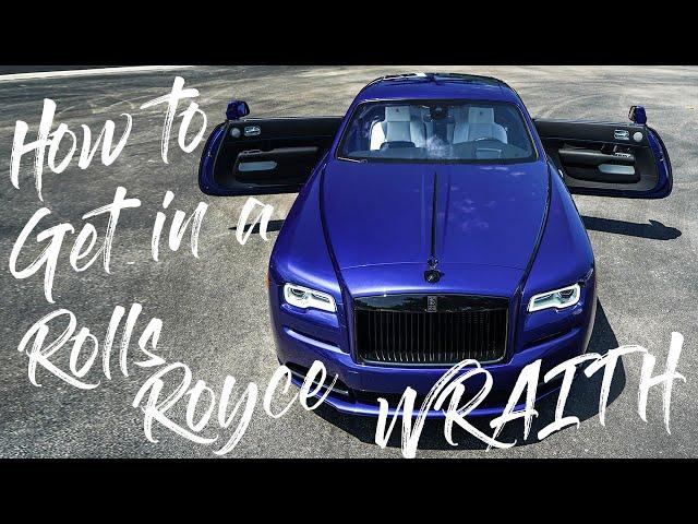 How to get in a Rolls Royce Wraith V12 - Automatic Doors