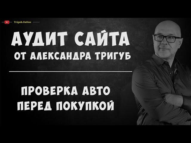 Аудит сайта услуги проверки авто перед покупкой. Анализ сайта на ошибки. Пример аудита сайта.