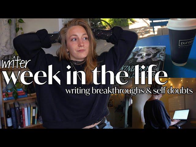 writing breakthroughs, not feeling good enough, romantasy reads | week in the life