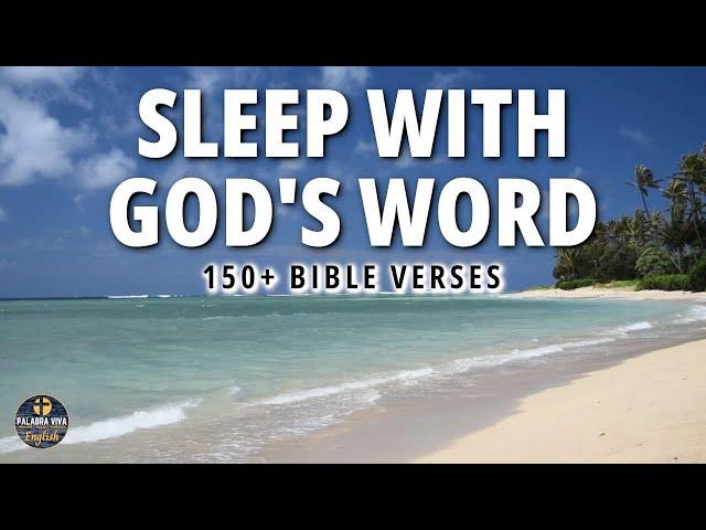 Sleep with God's Word by the beach | Bible verses to sleep in peace | Ocean Sounds 