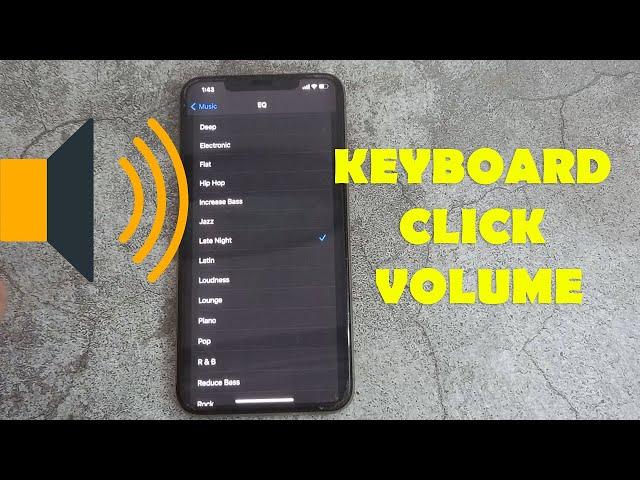 How to Increase Keyboard Click Volume Apple iPhone | Make Keyboard Clicks Louder iPhone