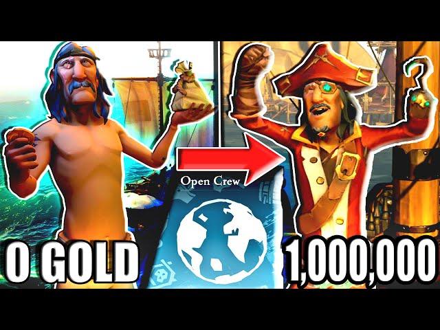 Can I Go From 0 To 1,000,000 Gold in Sea of Thieves on Open Crew?