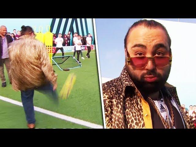 BOOM! Chabuddy G nails Volley & Crossbar Challenge  | Soccer AM PRO AM with David Prutton