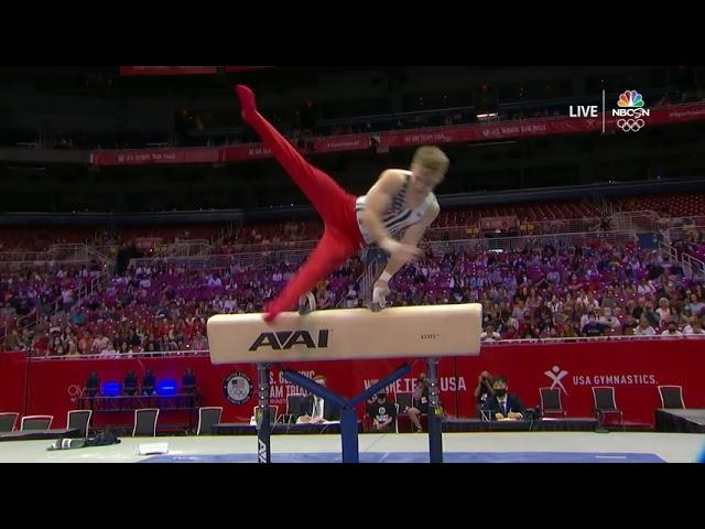 Shane Wiskus Shows Up On Pommel Horse