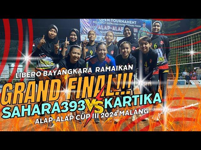  LIVE STREAMING GRAND FINAL PUTRI | SAHARA393 vs KARTIKA MALANG | ALAP-ALAP CUP III 2024 MALANG