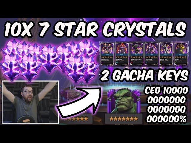 10x 7 Star Crystal Opening + Banquet Gacha - CHRISTMAS CEO CONFIRMED!! - Marvel Contest Of Champions