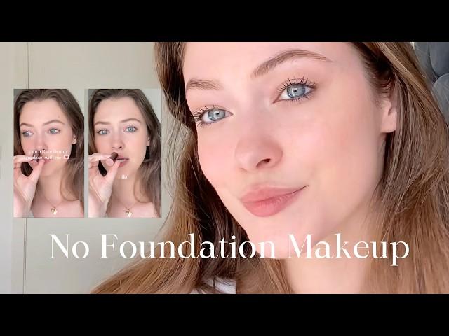 Easy Clean Natural Makeup Look | Cute Back-to-School Tutorial with No Foundation