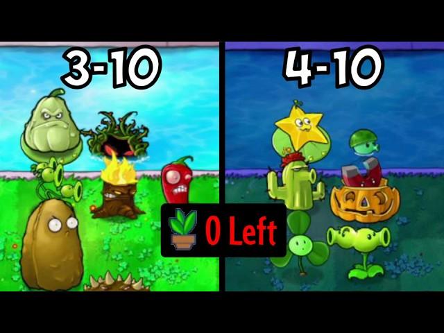 Can You Beat Plants vs Zombies With Only 1 of Each Plant?