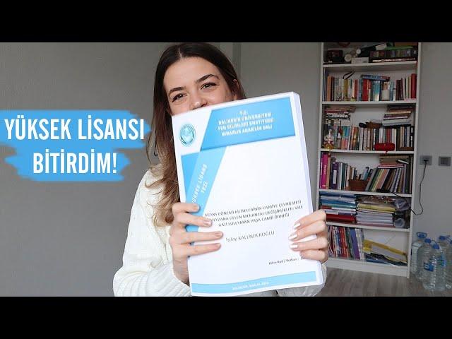 yüksek lisanstan mezun oldum! | tüm ayrıntıları ile yüksek lisans yapmak, dersler, tez süreci