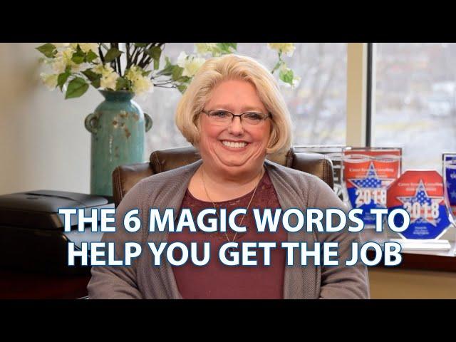 Executive Interview Tips: ️ 6 Words to Help You Win the Job