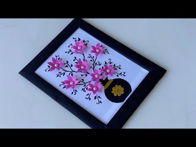 DIY Paper Flower Wall Hanging | Paper Wall Decoration | Paper Wall Mate | Paper Flowers | Home Decor