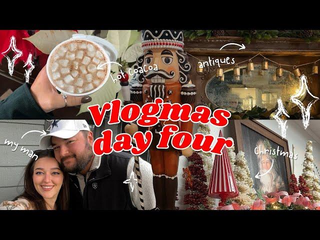 Vlogmas Day 4: antique shopping, rainy days, The Woodlands night out 