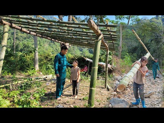 The little girl's house was renovated with the help of her uncle.