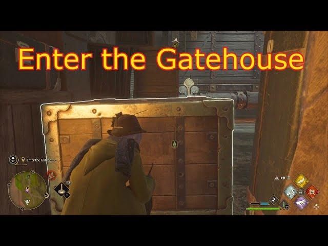 Enter the Gatehouse & Open the Main Gate - Hogwarts Legacy - How Get in gatehouse how open main gate