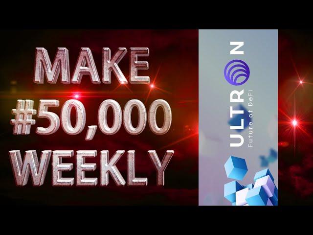 Make #50,000+ Weekly with ULTRON Coin ULX Stake and Keep Gaining For 5 Years