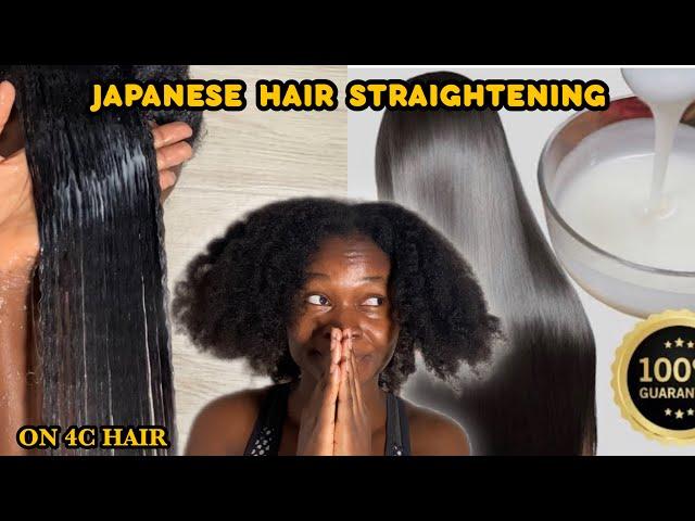 The results were unexpected| I tried viral Japanese straightening hair treatment on my type 4 hair