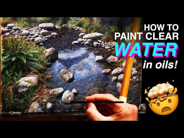 How to paint WATER in Oils - Painting realistic reflections!