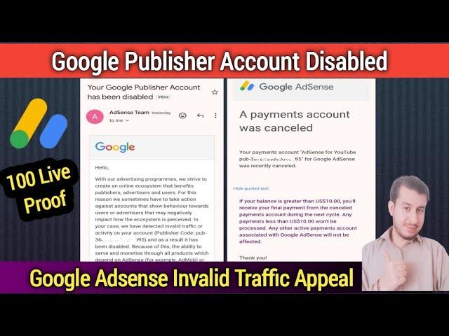 Latest Google Adsense Invalid Traffic Appeal | How To Recover Google Publisher Disabled Account 2024