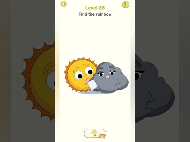 Delete Puzzle: Erase One Part Game Find the rainbowLevel 28 #shorts #youtubeshorts