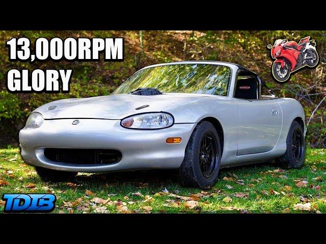 Honda CBR 1000RR Swapped Mazda Miata is Terrifying