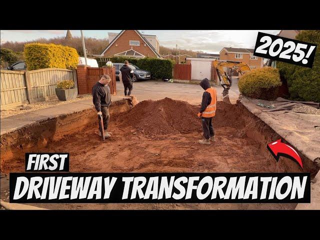 First Driveway Transformation Of 2025 & It's a BANGER!