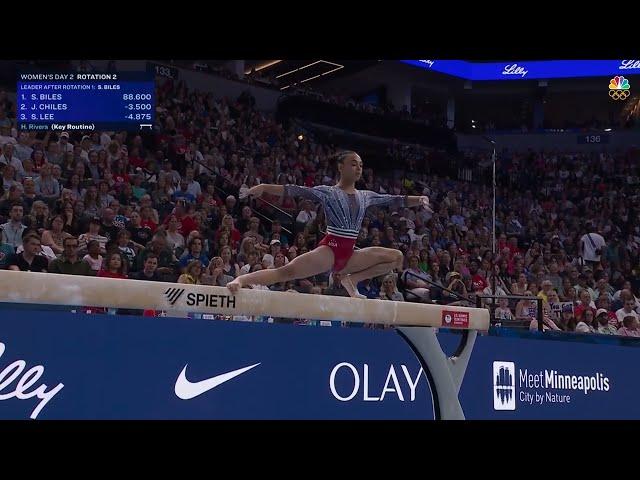 The youngest member of Team USA Hezly Rivera | U.S. Olympic Gymnastics Trials