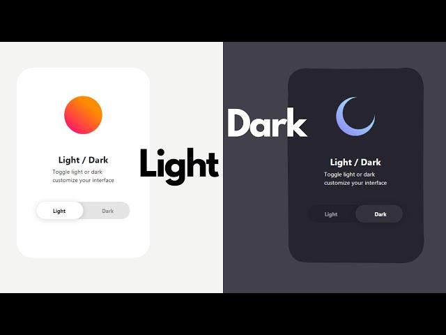 Dark & Light Theme Toggle Mode Using Pure Css