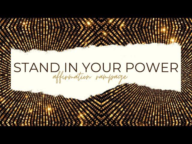 SELF CONCEPT AFFIRMATIONS  POWERFUL RISING ABOVE UNFAVORABLE CIRCUMSTANCES STAND IN YOUR POWER!