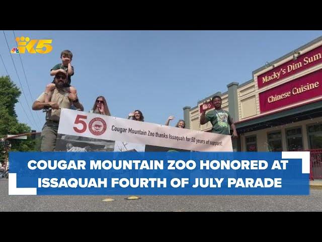 Cougar Mountain Zoo honored at Issaquah's Fourth of July Parade