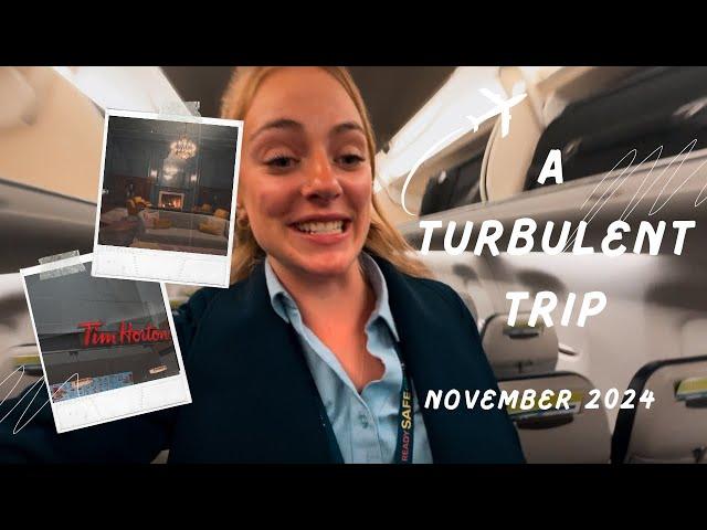 ️ A very turbulent trip// Flight Attendant Vlog