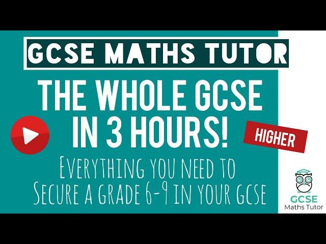 Everything for a Grade 6-9 in your GCSE Maths Exam! Higher Maths Exam Revision | Edexcel AQA & OCR
