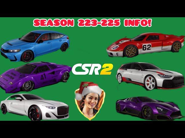 CSR2 | Season 223-225 Prestige Car and Milestone Car Overview