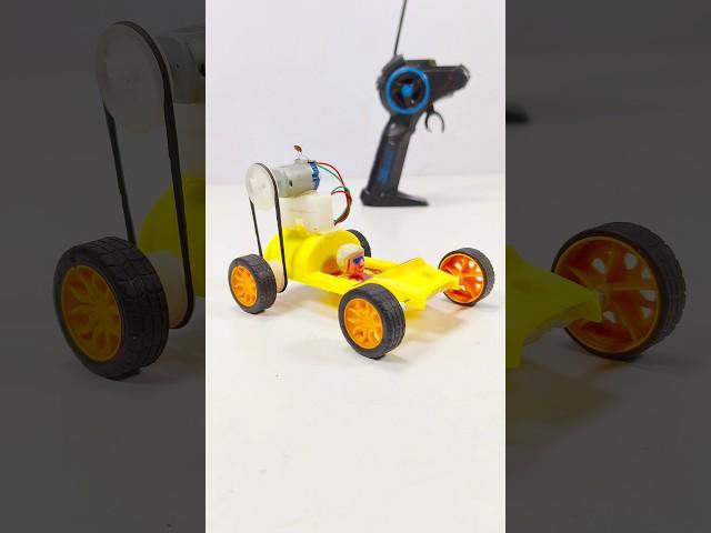 RC Car Powered by DC Motor / How To Make a Car with DC motor / Making Remote Control with DC motor.