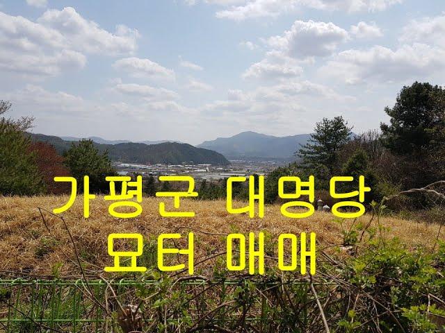 (명당부동산매물10)서울에서 1시간거리 경기도 가평군 대명당 묘터 매매