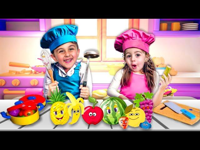 تعليم الخضار والفواكه | ألعاب المطبخ  | تعليم اللغة العربية | Learn fruits and vegetables in Arabic