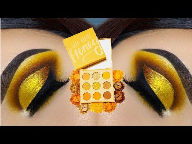 COLOURPOP UH HUH HONEY PALETTE | YELLOW EYE SHADOW TUTORIAL