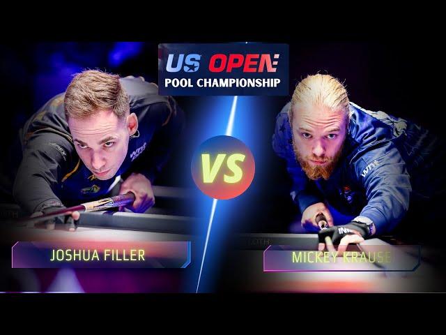 JOSHUA FILLER VS MICKEY KRAUSE | 2024 US OPEN POOL CHAMPIONSHIP #billiards #nineball #9ballpool