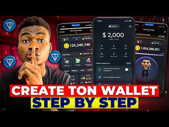 How To Create TON WALLET That Can Connect Hamster Kombat - Step By Step Guide