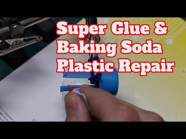 Using Super Glue and Baking Soda to Repair a Plastic Switch Plunger