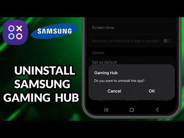 How To Uninstall Gaming Hub Samsung