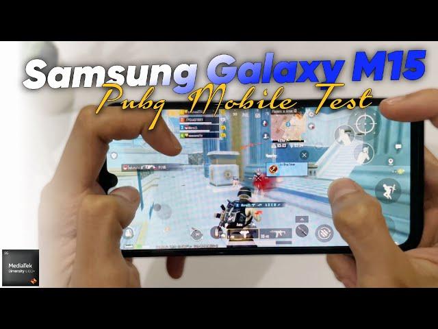 Samsung Galaxy M15 Mediatek Dimensity 6100+ Pubg Mobile Gaming Test