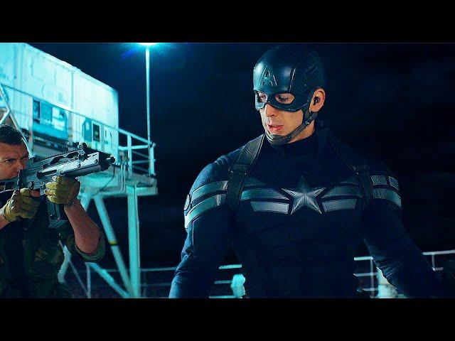 Captain America Opening Ship Fight Scene - Captain America: The Winter Soldier (2014) Movie CLIP HD