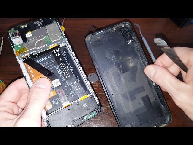 Разборка Huawei Y6 2019 MRD-LX1 как разобрать huawei y6 2019 задняя крышка disassemble huawei y6