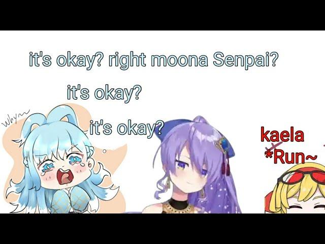 Kobo afraid Moona will be angry and Kaela runs away [ Hololive Indonesia ]