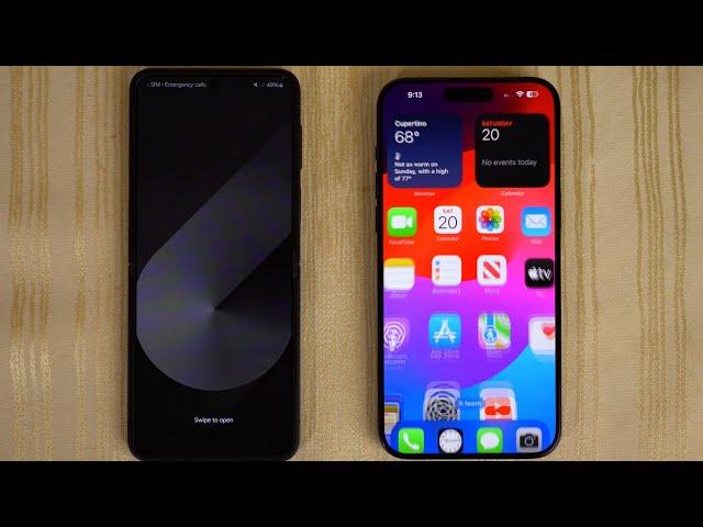 Samsung Galaxy Z Flip 6 vs iPhone 15 Pro Max - SPEED TEST!