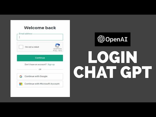 ChatGPT Login: How to Login Sign In Chat GPT Account?