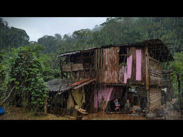 พาเมียหนึ่งลูกสองหลานสองไปนอนบ้านจงในหุบเขา ฝนตกทั้งคืนทั้งวัน อยู่กินกันอย่างมีความสุขกับจง2วัน1คืน